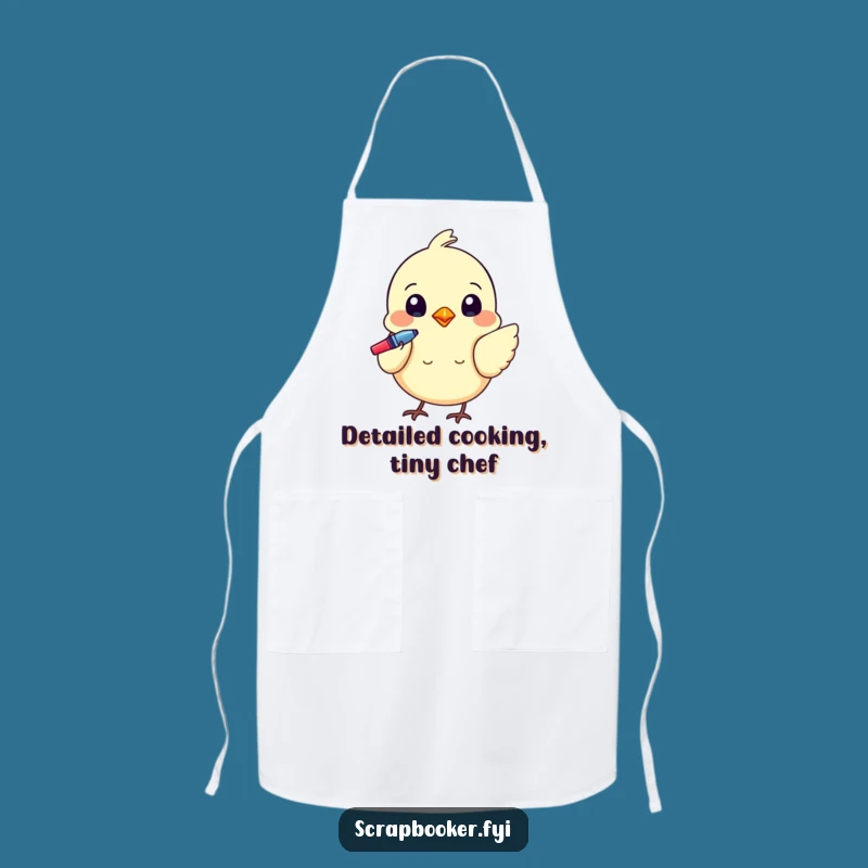 Funny Bird Detail Apron: Create with Whimsical Protection