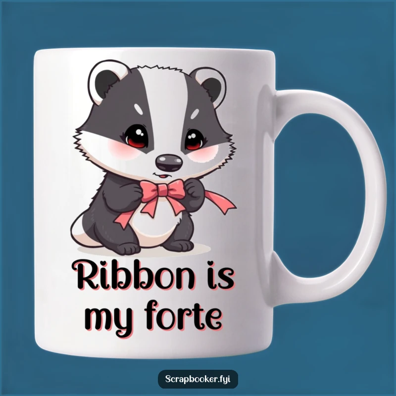Funny Badger Crafting Mug: Perfect Gift for Detail-Oriented Creators