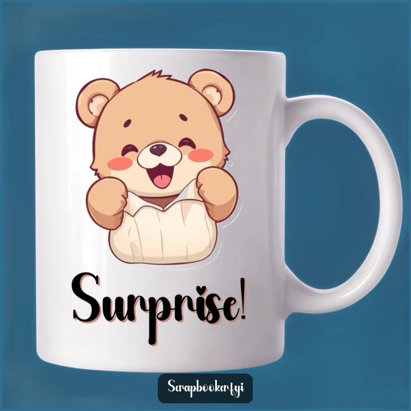 Funny Bear Cub Mug: Ripping Paper Fun, Hilarious Gift for Energetic Kids