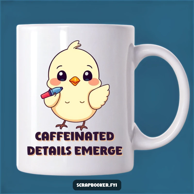 Funny Bird Detail Mug: Perfect Gift for Little Artists