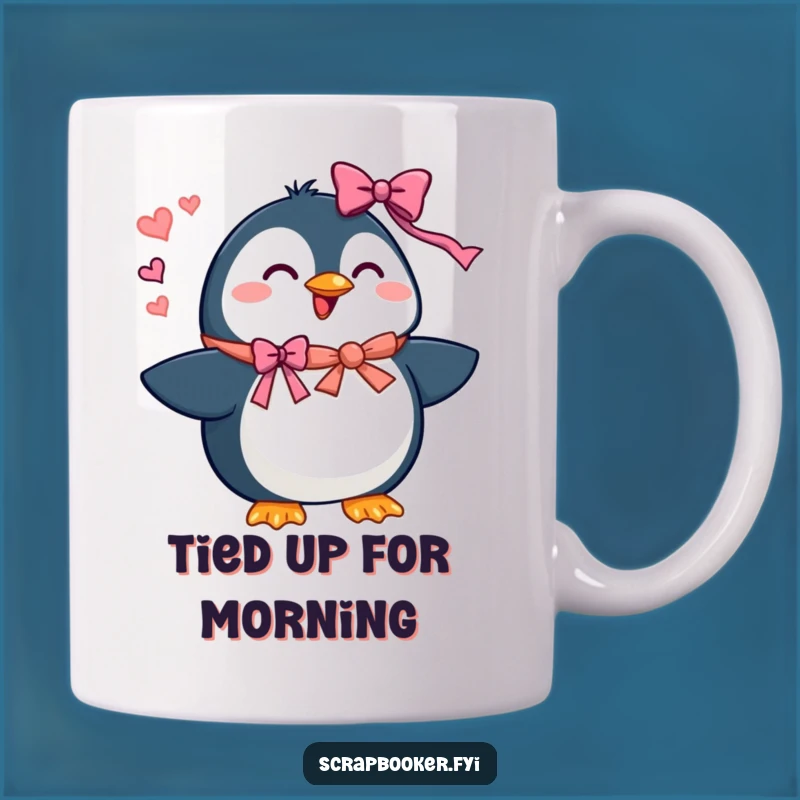 Funny Penguin Gift Decorator Mug - Enthusiastic Present Perfect Gift