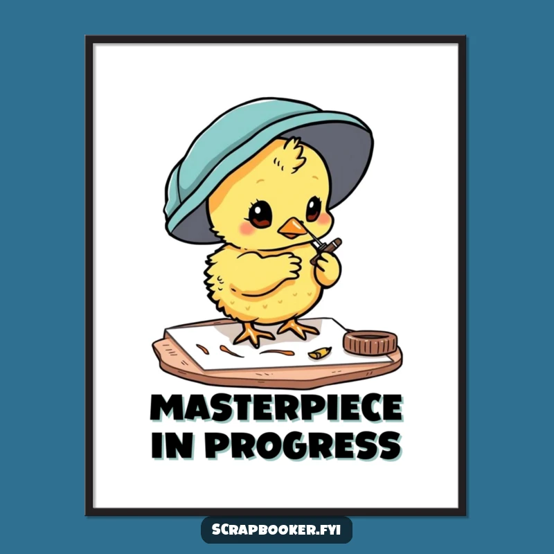 Funny Chick Crafter Digital Art - Instant Inspiration for Your Space