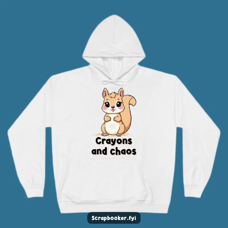 Funny Squirrel Artist Hoodie: Cozy Comfort & Creative Humor Gift