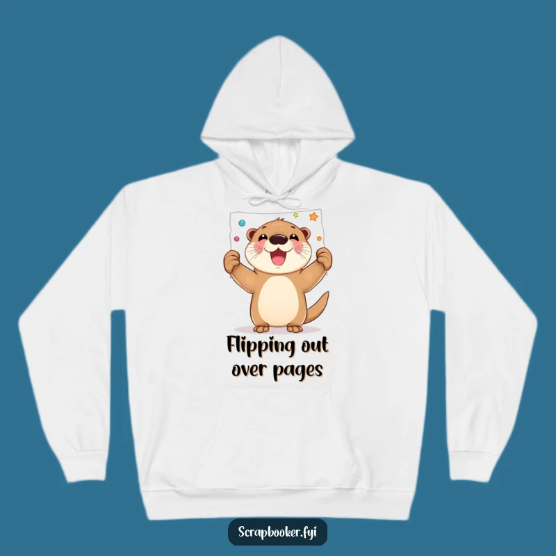Funny Otter Art Page Hoodie: Cozy Up with Creative Pride