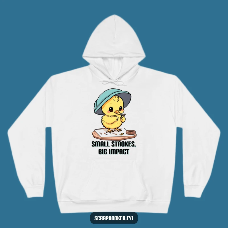 Funny Chick Crafter Hoodie - Cozy Comfort for Creative Minds