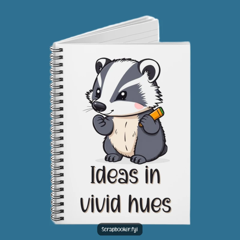 Funny Badger Art Ideas Notebook: Capture Your Creative Visions