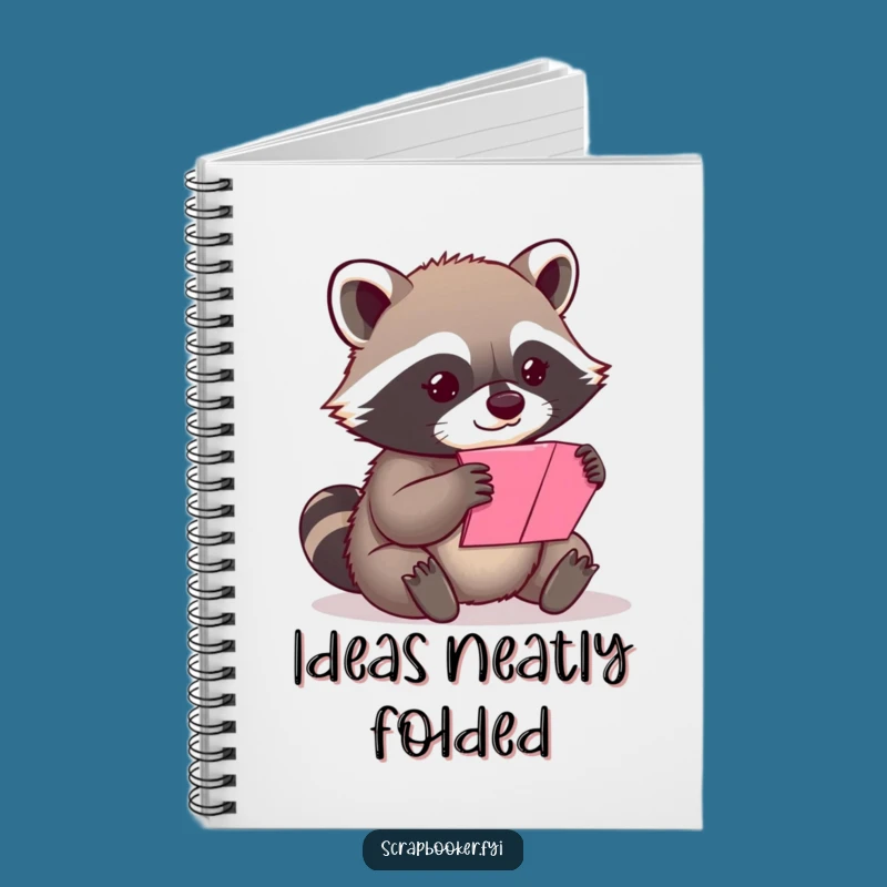 Funny Content Raccoon Folding Notebook - Journal Your Creative Ideas