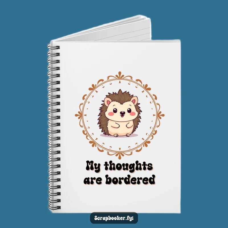 Funny Hedgehog Artist Notebook - Sketch Your Ideas with Joy