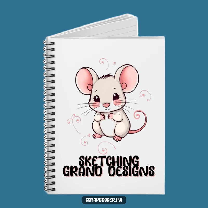 Funny Mouse Notebook: Meticulous Swirls for Your Ideas