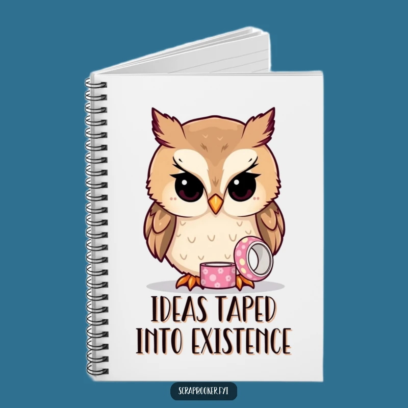 Funny Owl Tape Notebook: Record Your Thoughts with Wise Humor!