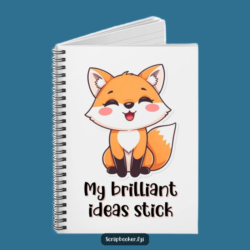 Funny Fox Notebook: Crafting Joy Journal, Perfect Gift for Creative Expressers!