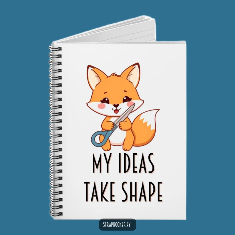 Funny Fox Crafting Notebook: Cheerful Fox Journal, Perfect for Creative Ideas