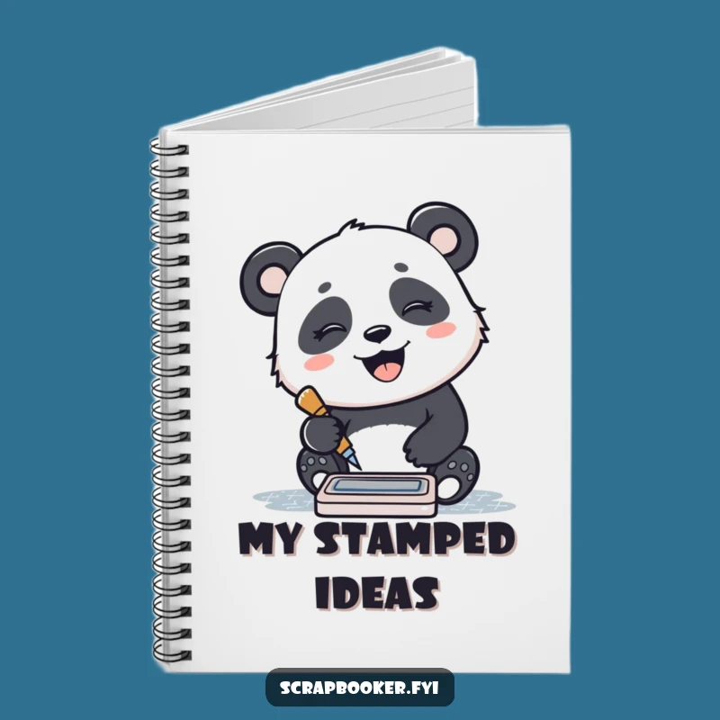 Funny Panda Notebook - Giggling Ink Pad Journal, Perfect Joyful Gift