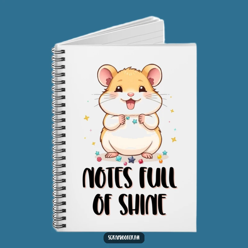 Funny Hamster Decorator Notebook: Jot Down Ideas with Sparkle
