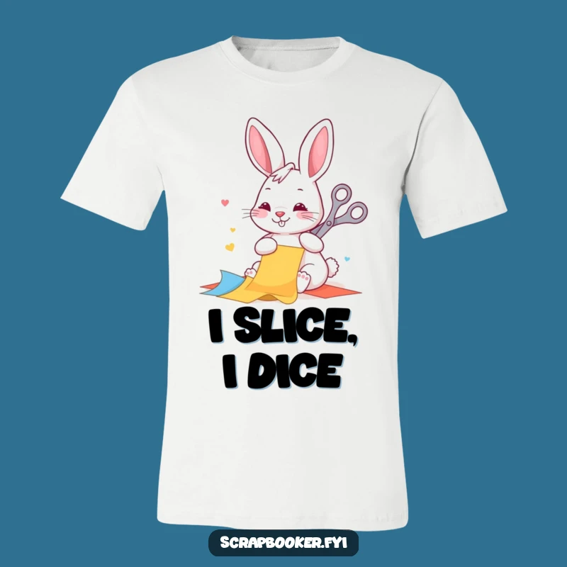 Funny Rabbit Crafting T-Shirt: Wearable Art for the Creative Soul